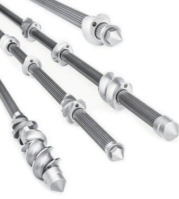 10 - 120mm Dia Extruder Shaft , Twin Screw Extruder Elements 500 - 9000mm Length
