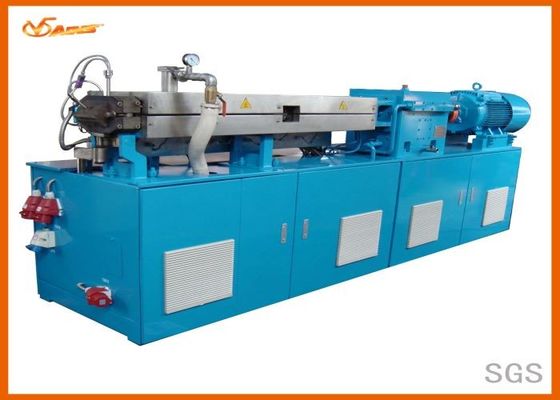 Split Type Twin Screw Extrusion Machine , PP / PE Extruder Machine Bule Color