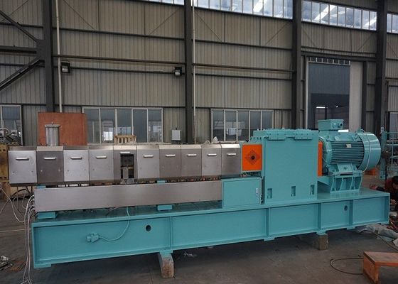 Plastic Twin Screw Extruder CWJ series side feeder and 92mm screw diameter for top-notch co-rotation production
