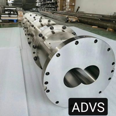 120mm Double Screw Extruder Machine Parts Barrel Diameter 120 Mm 40 D / L