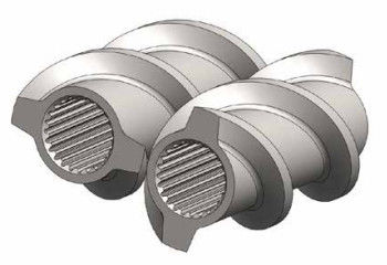 Nitriding Extruder Screw Elements , Extrusion Machine Parts For Toshiba