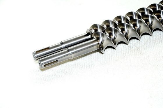 Co Rotating Twin Screw Extruder Machine Parts 10mm - 120 Mm Screw Shaft