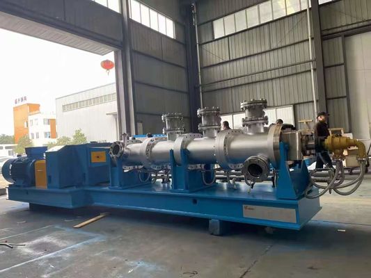 90KW 250mm Twin Screw Extruder Center Distance 186mm