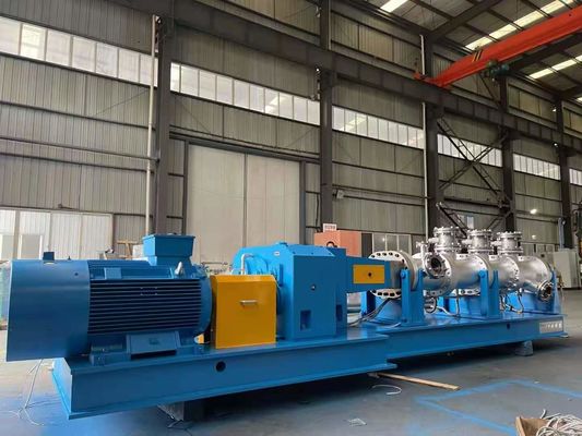 90KW 250mm Twin Screw Extruder Center Distance 186mm