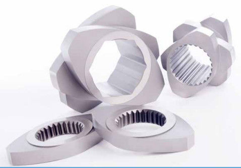 Nitriding Extruder Screw Elements , Extrusion Machine Parts For Toshiba