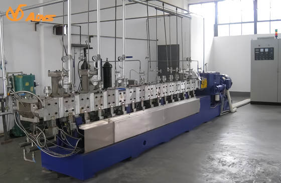 Good price 55 kW Counter-Rotating Twin Screw Extruder with 3 Air Vents for Food and Pharmaceutical Industry online
