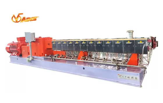 Good price Co-rotating Parallel Twin Screw Extruder For 20-6600kg/h Plastics Extrusion online